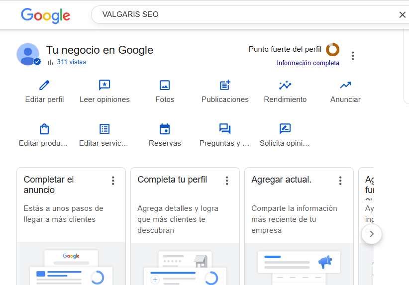 valgaris seo google bussiness profile