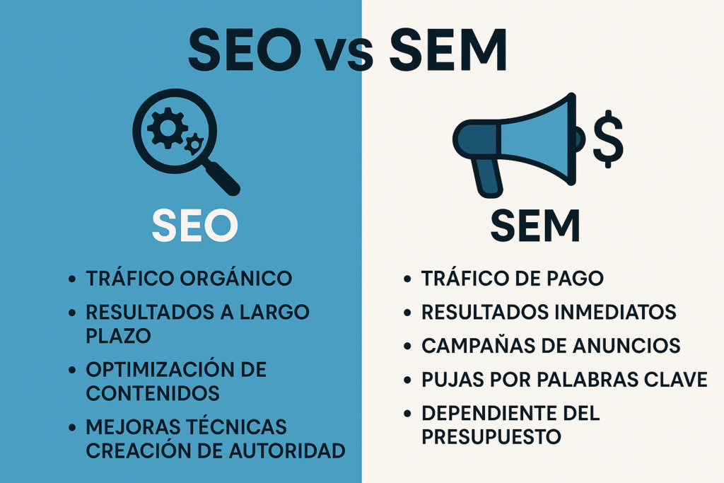 diferencias entre seo y sem
